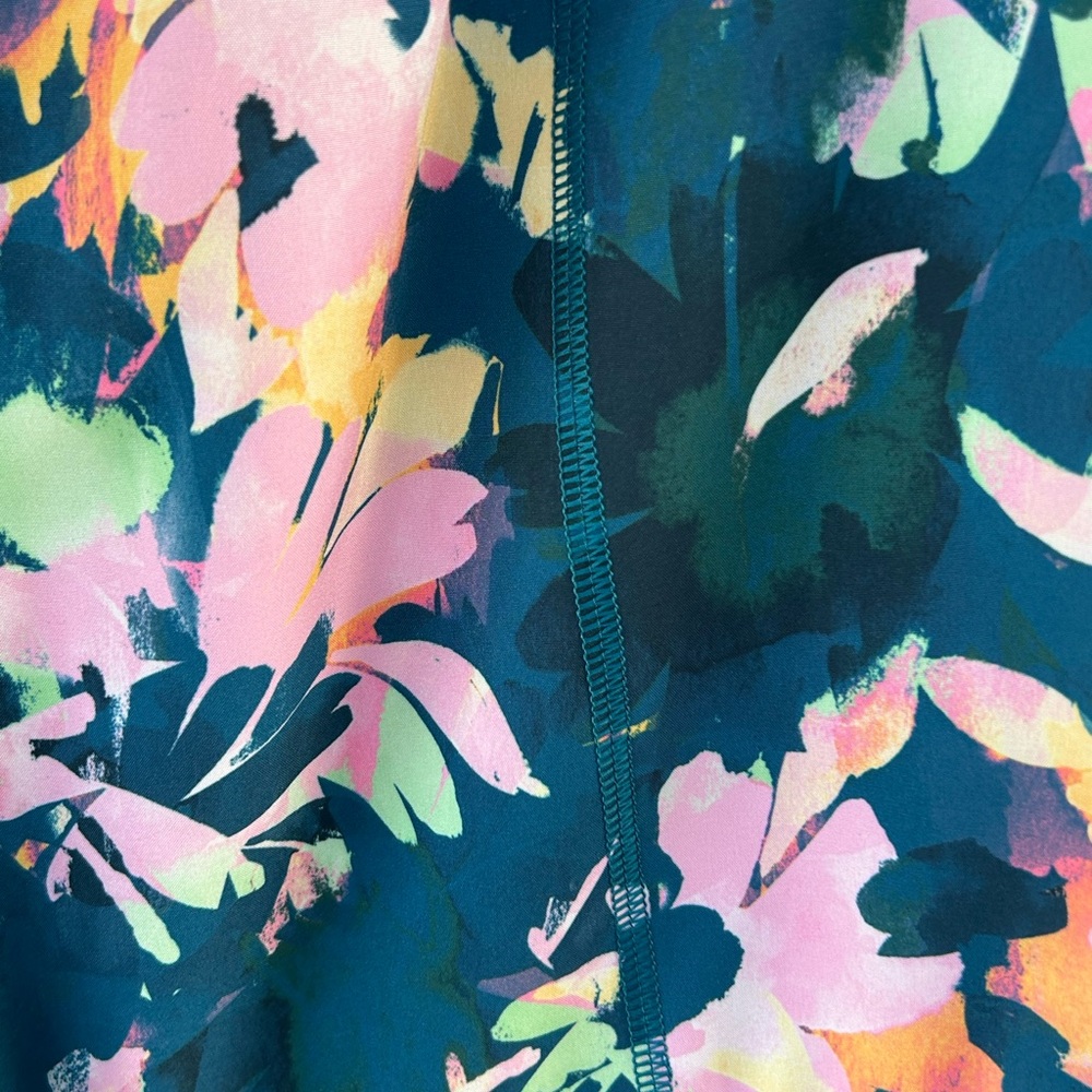 tek gear Floral Athletic Shorts in Teal, Pink & Yellow - Picture 4 of 11